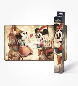 Disney Lorcana Parks Exclusive Mickey & Minnie Foil Playmat Sealed - Image 1
