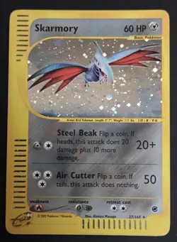 Skarmory #27 Holo Rare Pokemon Card From The 2002 Expedition Base Set. NM - Image 1