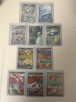 Pokemon Japanese AR Lot Psyduck Snorlax Nidoking Vaporeon Machoke + ex Cards - Image 1