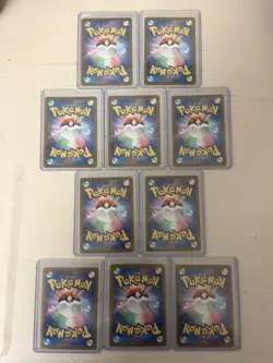 Pokemon Japanese AR Lot Psyduck Snorlax Nidoking Vaporeon Machoke + ex Cards - Image 3