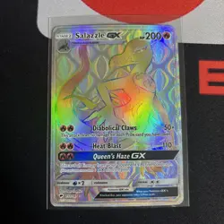 Pokemon Card Salazzle GX 151/147 Burning Shadows Full Art Rainbow Secret Rare MP - Image 1