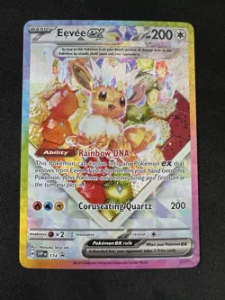 Pokemon TCG Eevee EX 174 Prismatic Evolutions Black Star Promo Card NM/Mint - Image 1