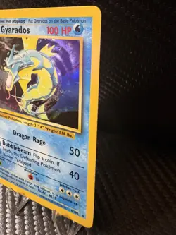 Gyarados 6/102 Base Set Holo Rare WOTC 1999 Pokemon Card MP - Image 3