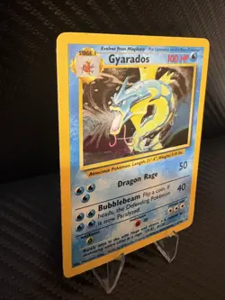 Gyarados 6/102 Base Set Holo Rare WOTC 1999 Pokemon Card MP - Image 4