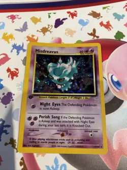 Misdreavus - 11/64 - Pokemon Neo Revelation 1st Edition Holo Rare Card WOTC NM - Image 1