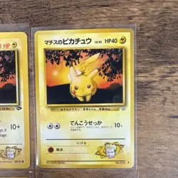 Pokemon Gym Challenge Lt. Surge's Pikachu & Raichu Lot 4 Cards Eng/Jpn WOTC NM - Image 3