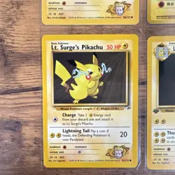 Pokemon Gym Challenge Lt. Surge's Pikachu & Raichu Lot 4 Cards Eng/Jpn WOTC NM - Image 4