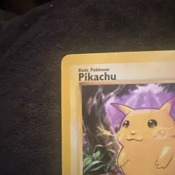 Pokemon TCG Base Set Pikachu Card 58/102 Unlimited Regular Common LP - Image 3