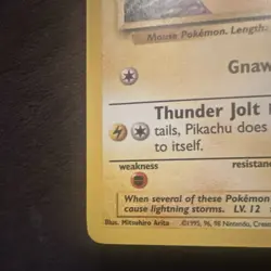 Pokemon TCG Base Set Pikachu Card 58/102 Unlimited Regular Common LP - Image 5