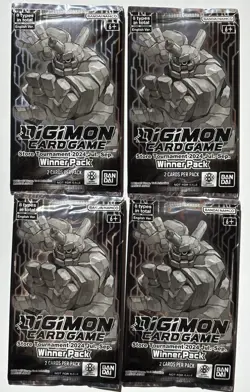 4 Packs Digimon Card Game Store Tournament 2024 Jul Sep Winner Pack - English - Image 1