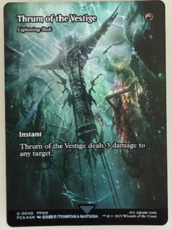 Thrum of the Vestige - Lightning Bolt (Showcase) Final Fantasy: Through the Foil - Image 1