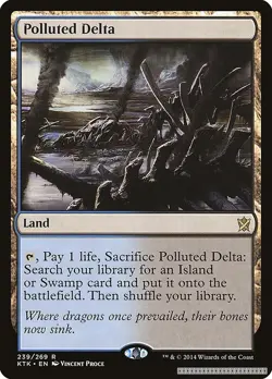 MTG Polluted Delta [KTK - 239] - NM [Normal] - Image 1