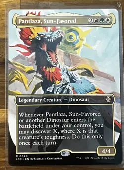 Magic: 0020 Pantlaza Sun-Favored Borderless Mythic Commander Ixalan Re…NM - Image 1