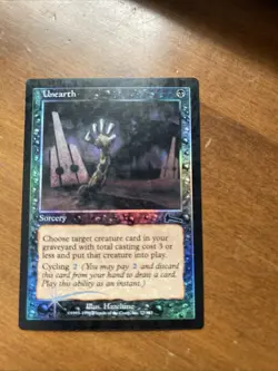 1x Unearth Urza's Legacy FOIL - Mtg LP+ - Image 1