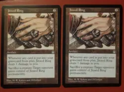 2x MTG Magic the Gathering Jinxed Ring Stronghold NM - Image 1