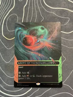 1x - Grove of the Burnwillows - GALAXY FOIL BORDERLESS - Stellar Sights - NM MTG - Image 1