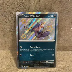 Paldean Wooper Shiny Rare SV: Paldean Fates 180/091 Holo - Pokemon 2024 - NM - Image 2