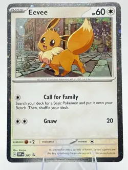 Pokemon TCG Destined Rivals - Eevee SVP 200 Checklane Blister Promo (Cosmo Holo) - Image 1