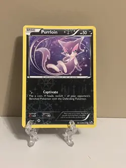 Purrloin RC13/RC25 Radiant Collection Legendary Treasures 2013 Holo Pokemon- NM - Image 2
