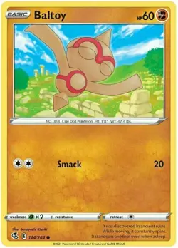 Pokemon - 4x Baltoy 144/264 - Fusion Strike - NM/M -New - Image 1