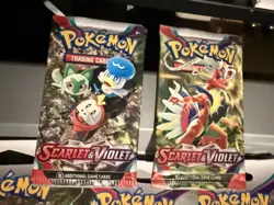 Pokemon TCG Scarlet and Violet Base Booster Pack Factory 18 Sleeved 2 Un Sleeved - Image 2