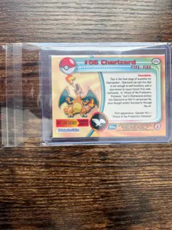 1999 Topps Pokemon Charizard #6 Series 1 Non-Holo LP Lightly Played - Image 2