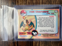 1999 Topps Pokemon Charizard #6 Series 1 Non-Holo LP Lightly Played - Image 3