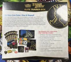 Pokemon TCG Crown Zenith ETB Elite Trainer Box Sealed - Image 2