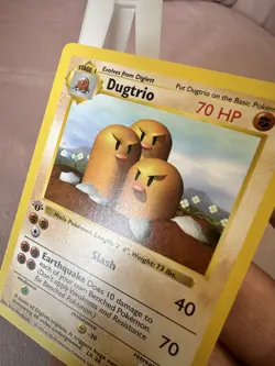 Dugtrio - 19/102 - Base Set (Shadowless) Rare 1st Edition Pokemon NM- TCGKITTEN - Image 3