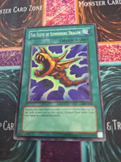 Yugioh The Flute of Summoning Dragon SDK-012 Super Rare Unlimited Near Mint - Image 1