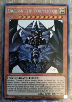 Yugioh Obelisk the Tormentor TN19-EN007 Limited Edition Secret Rare Holo - NM 💎 - Image 1