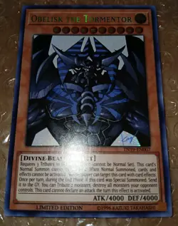 Yugioh Obelisk the Tormentor TN19-EN007 Limited Edition Secret Rare Holo - NM 💎 - Image 2