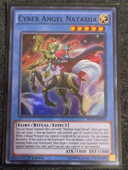 Cyber Angel Natasha RATE-EN036 Raging Tempest 1st Edition Super Rare VLP - Image 1