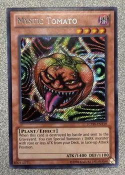 Mystic Tomato LCYW-EN239 Yugi's World Secret Rare Unlimited NM - Image 1