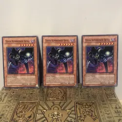 Yugioh - 3x Toon Summoned Skull - SDP-024 - Mixed Conditions Bundle Playset - Image 1