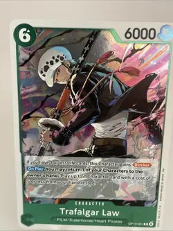 Trafalgar Law Rare (R) OP13-031 Carrying On His Will English Foil NM ONE PIECE - Image 1
