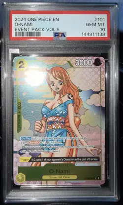 2024 ONE PIECE EVENT PACK VOL.5 #101 O-NAMI PSA 10 - Image 4
