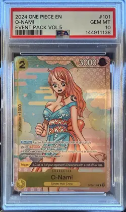 2024 ONE PIECE EVENT PACK VOL.5 #101 O-NAMI PSA 10 - Image 5