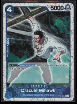 Dracule Mihawk (ST03-005) (Jolly Roger Foil) One Piece Premium Booster NM - Image 1