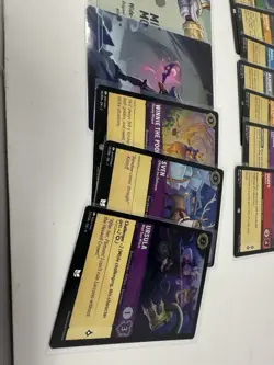 Lot Of Disney Lorcana Cards | 3 Holo | 2 Sketch | Mickey Mouse | Winnie The Pooh - Image 2