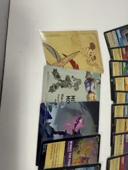 Lot Of Disney Lorcana Cards | 3 Holo | 2 Sketch | Mickey Mouse | Winnie The Pooh - Image 3