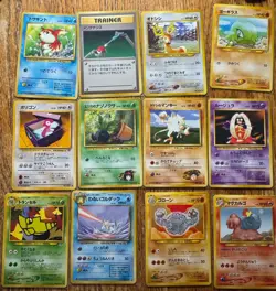 65 Vintage 1996 Japanese Pokemon Cards Lot – Original Pocket Monsters NM - Image 3