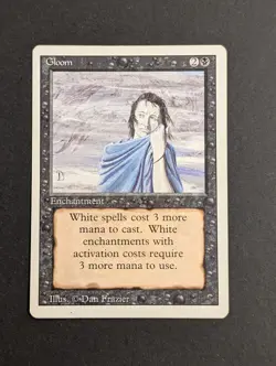 MTG Card - 1x Gloom - Revised (3rd) Edition - NM/LP Vintage Magic The Gathering - Image 2