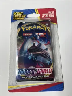 Pokemon Sword & Shield Booster Blister Pack Sealed Promo Card TCG 2021 - Image 1