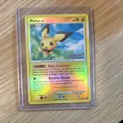 Pokemon Stormfront Pichu 45/100 Reverse Holo Uncommon English TCG Card - Image 1