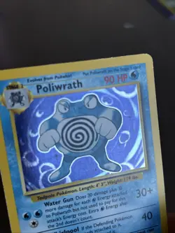 Poliwrath Holo Rare Pokemon TCG Card Unlimited Base Set 13/102 LP - Image 3