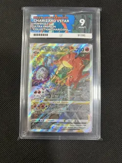 Pokemon TCG Charizard VSTAR Promo SWSH262 Ace 9 Graded Mint Card English - Image 1