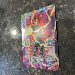 SSG Vegeta Crimson Warrior P-360 Leader Foil Dragon Ball Super Card Game | NM - Image 2