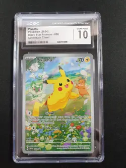 Pikachu 088 Sv: Scarlet & Violet Promo Cards Holo CGC 10 - Image 1