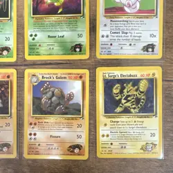 Pokemon Gym Heroes Non-Holo Rares Lot 12 Cards mostly NM! - Image 5